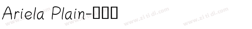 Ariela Plain字体转换